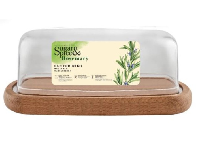 Масленка Sugar&Spice Rosemary деревянная